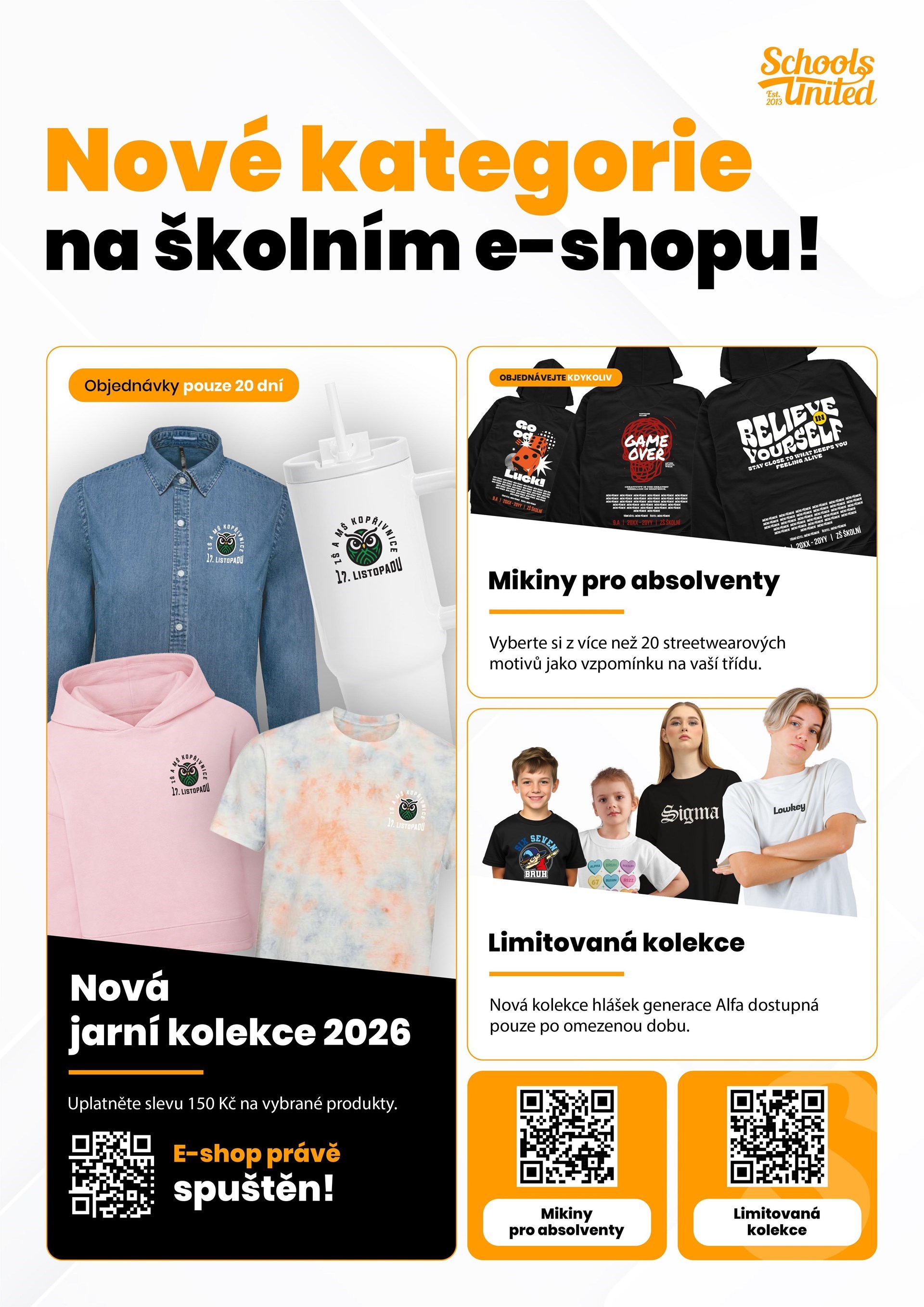 Školní e-shop je opět spuštěn