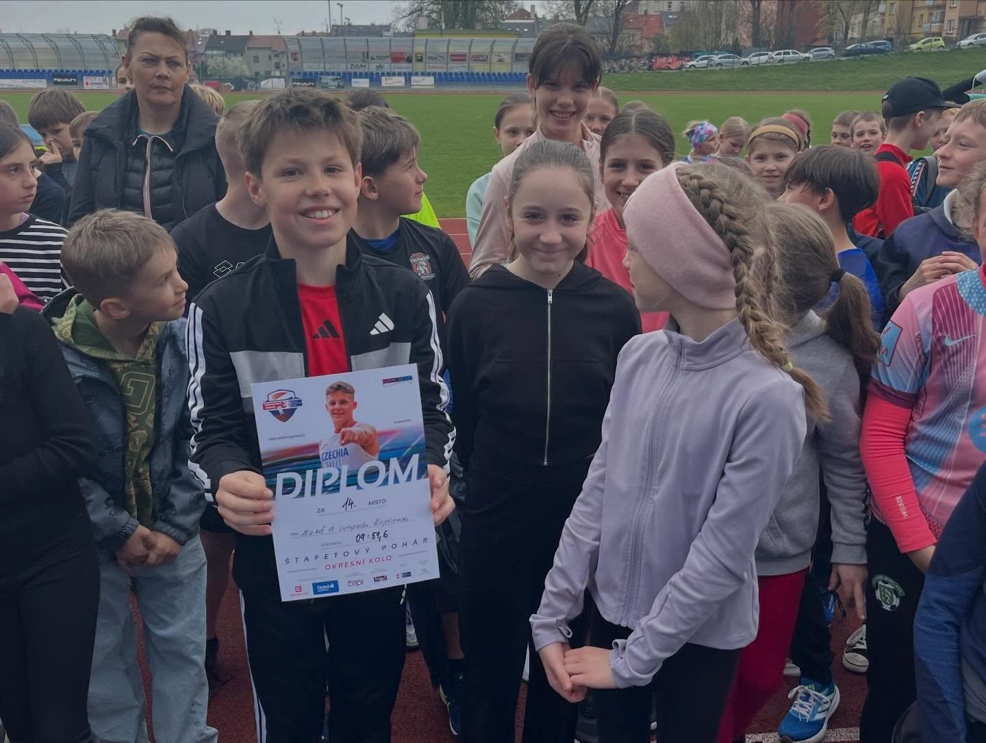 Štafetový běh žáků 1. stupně